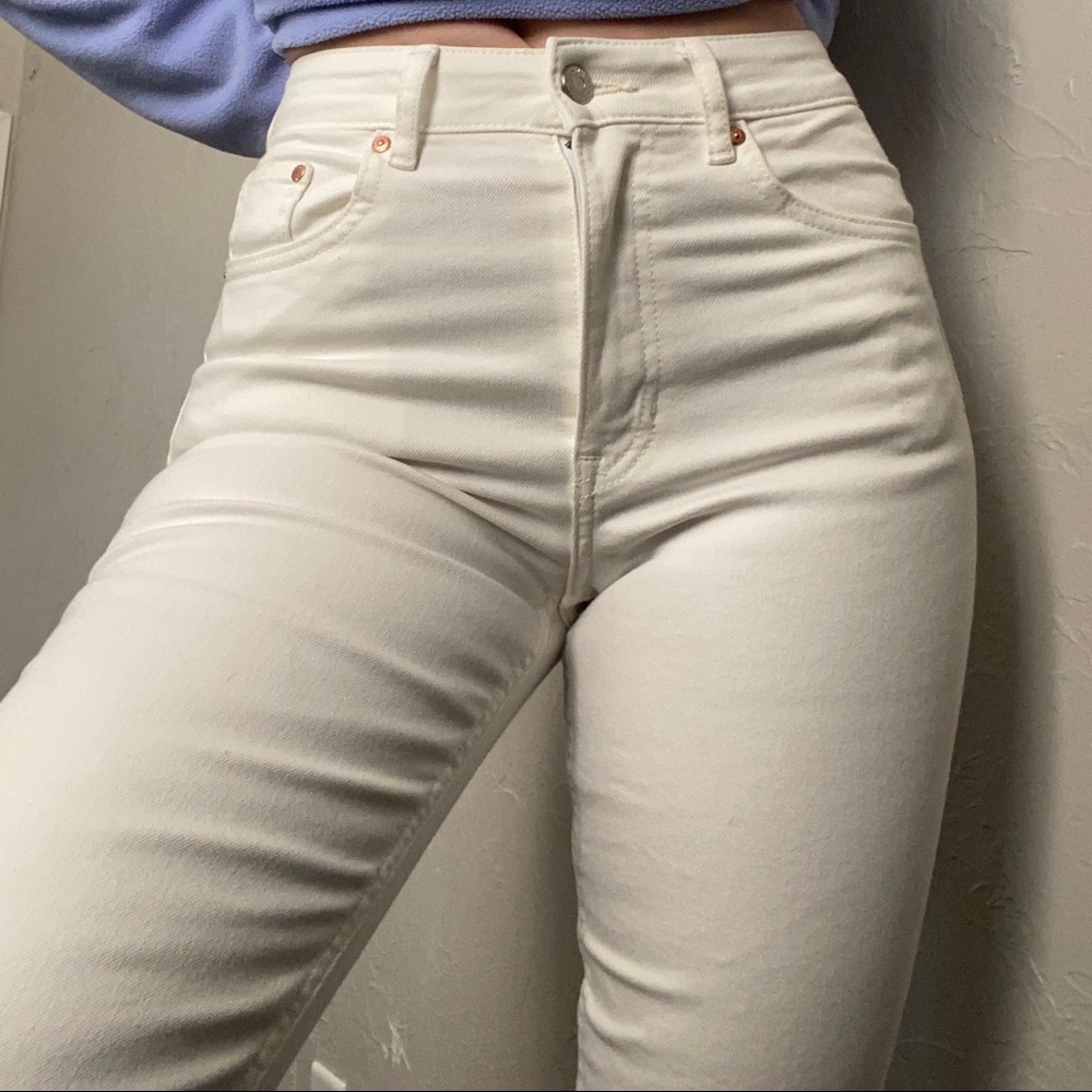 Straight high waisted jeans